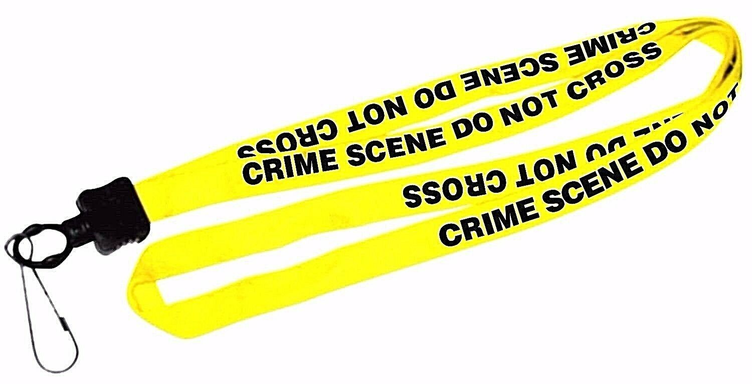 Crime Scene - Do Not Cross Lanyard, Neck Strap,key Holder. Law Enforcement Strap
